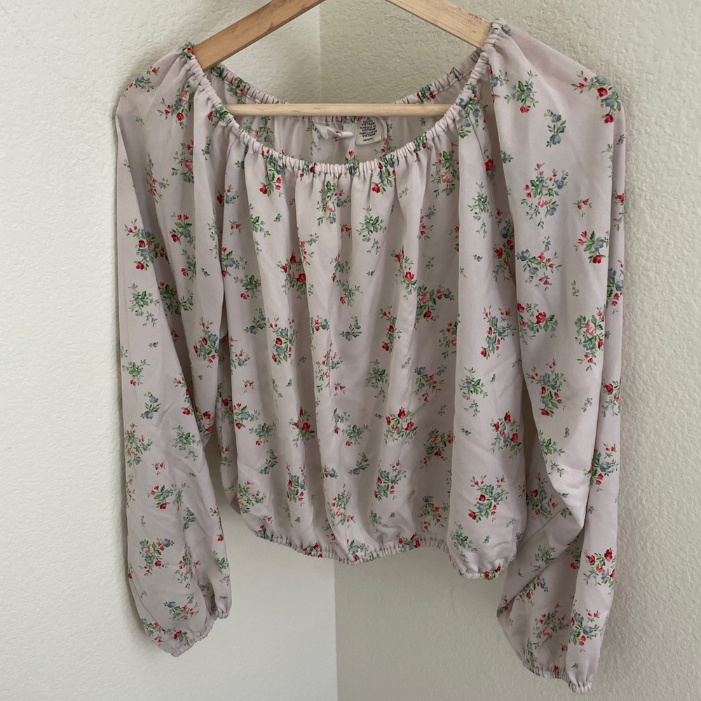 Levi’s floral long sleeve blouse top size S romantic boho cottagecore